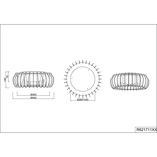 Plafon drewniany Monte 40cm LED | Skandynawski design
