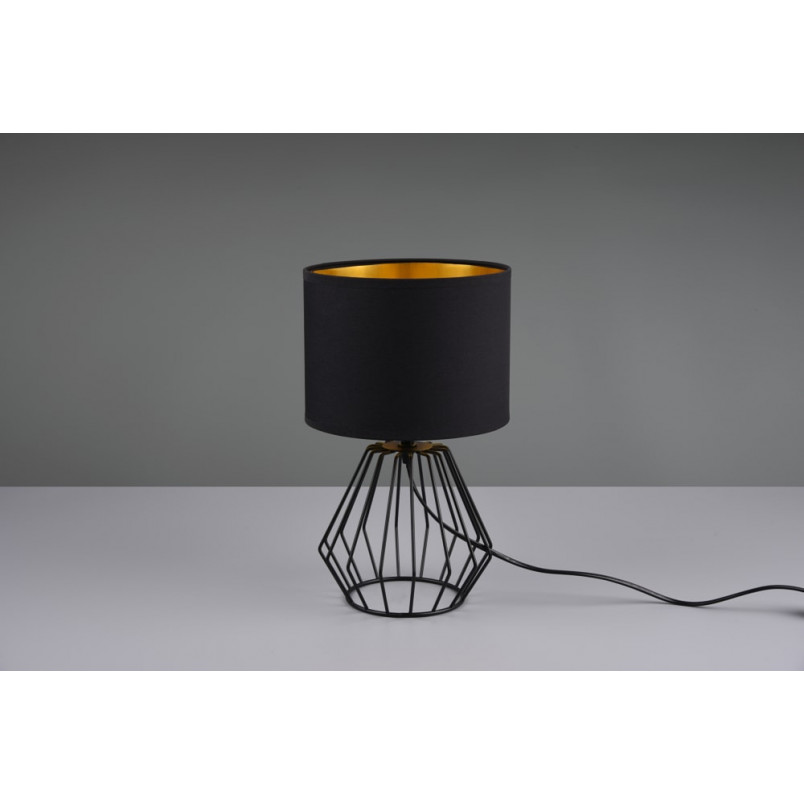 Lampa stołowa czarna Reality Chuck | Loftowa lampa na stół