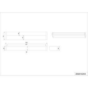 Kinkiet LED Fabio Trio | Chrom, Biały | IP44 | Sklep Lamp