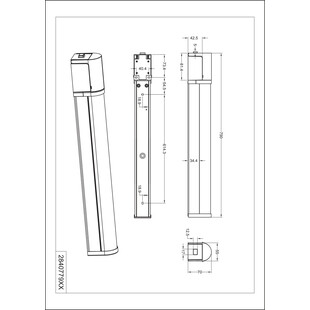 Kinkiet łazienkowy LED Trio Piera 79cm Chrom | Sklep z oświetleniem