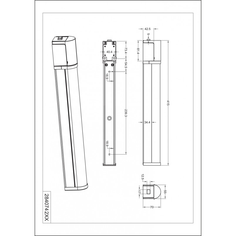 Kinkiet Łazienkowy LED Trio Piera | Chrom, IP44