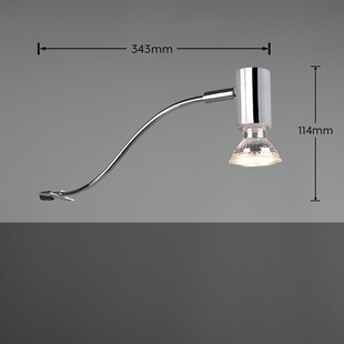 Lampka biurkowa Trio Giada chrom - nowoczesny design
