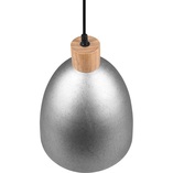 Lampa wisząca loft Reality Jagger | Srebrna z drewnem - Kup teraz!