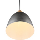 Lampa wisząca loft Reality Jagger | Srebrna z drewnem - Kup teraz!