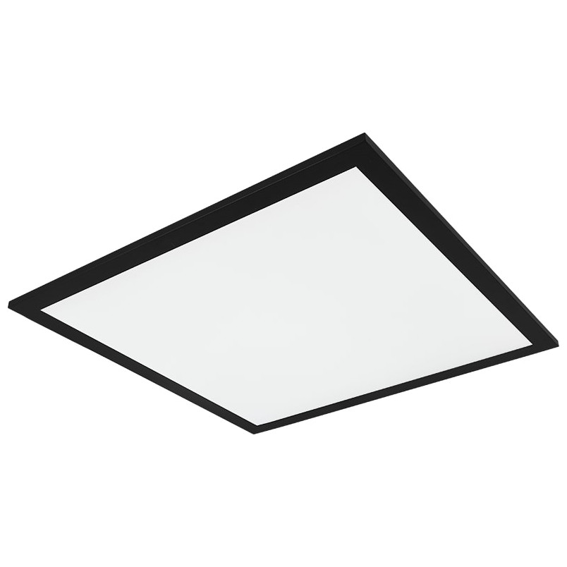 Plafon LED czarny kwadratowy 45cm Reality - Oświetlenie