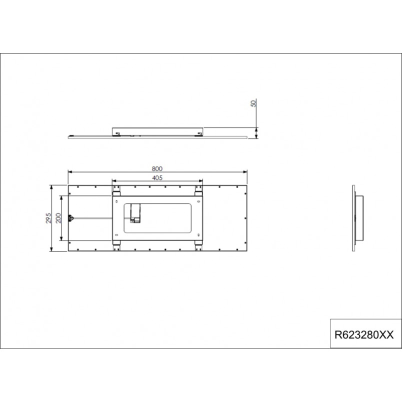 Plafon LED Alpha 80cm Czarny | Reality - Oświetlenie