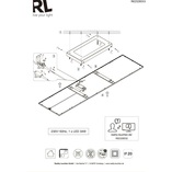 Plafon LED Alpha 80cm Czarny | Reality - Oświetlenie