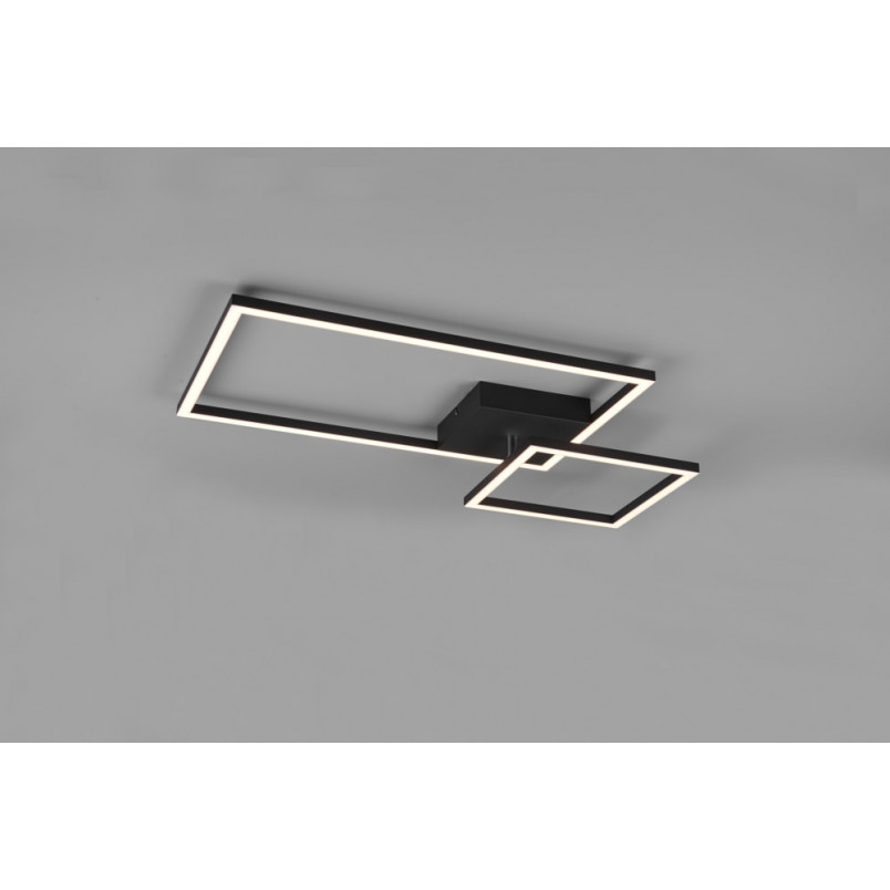 Plafon LED czarny Reality Padella 64cm - Nowoczesne oświetlenie