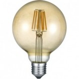 Żarówka Globe E27 6W LED Bursztynowa Trio - Odkryj ciepły blask!