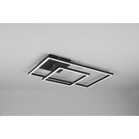 Plafon LED czarny Reality Padella 64cm - Nowoczesne oświetlenie