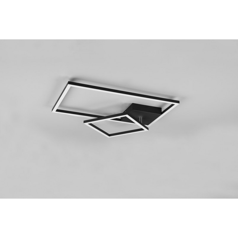 Plafon LED czarny Reality Padella 64cm - Nowoczesne oświetlenie