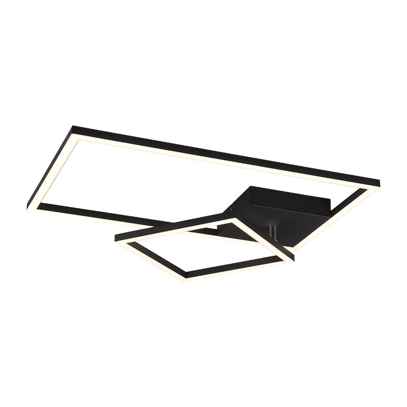Plafon LED czarny Reality Padella 64cm - Nowoczesne oświetlenie