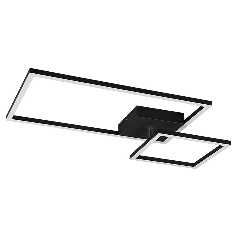 Plafon LED czarny Reality Padella 64cm - Nowoczesne oświetlenie
