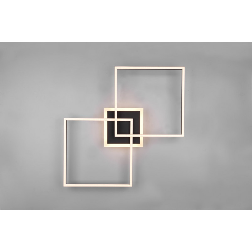 Plafon LED czarny Reality Arribo 61cm - Nowoczesne oświetlenie