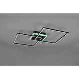 Plafon LED czarny Reality Arribo 61cm - Nowoczesne oświetlenie