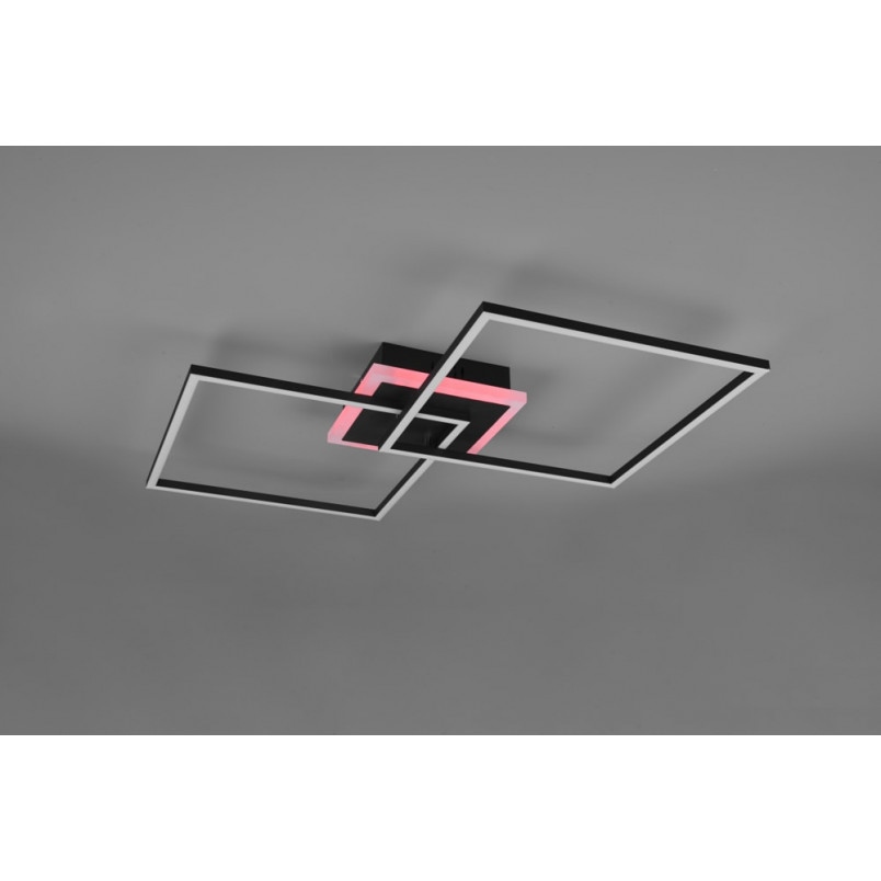 Plafon LED czarny Reality Arribo 61cm - Nowoczesne oświetlenie