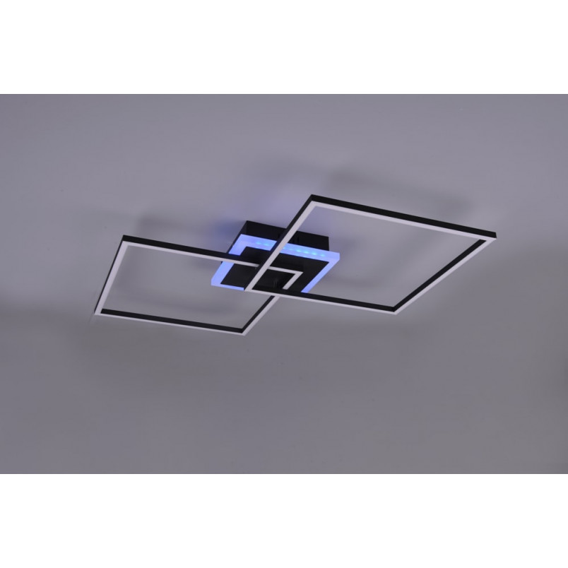 Plafon LED czarny Reality Arribo 61cm - Nowoczesne oświetlenie