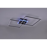 Plafon LED czarny Reality Arribo 61cm - Nowoczesne oświetlenie