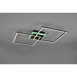 Plafon LED czarny Reality Arribo 61cm - Nowoczesne oświetlenie