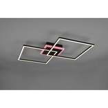 Plafon LED czarny Reality Arribo 61cm - Nowoczesne oświetlenie