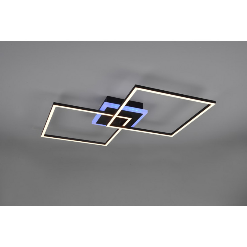 Plafon LED czarny Reality Arribo 61cm - Nowoczesne oświetlenie