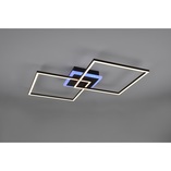 Plafon LED czarny Reality Arribo 61cm - Nowoczesne oświetlenie