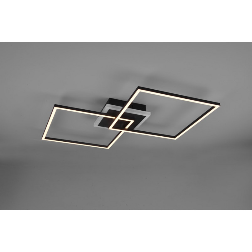 Plafon LED czarny Reality Arribo 61cm - Nowoczesne oświetlenie