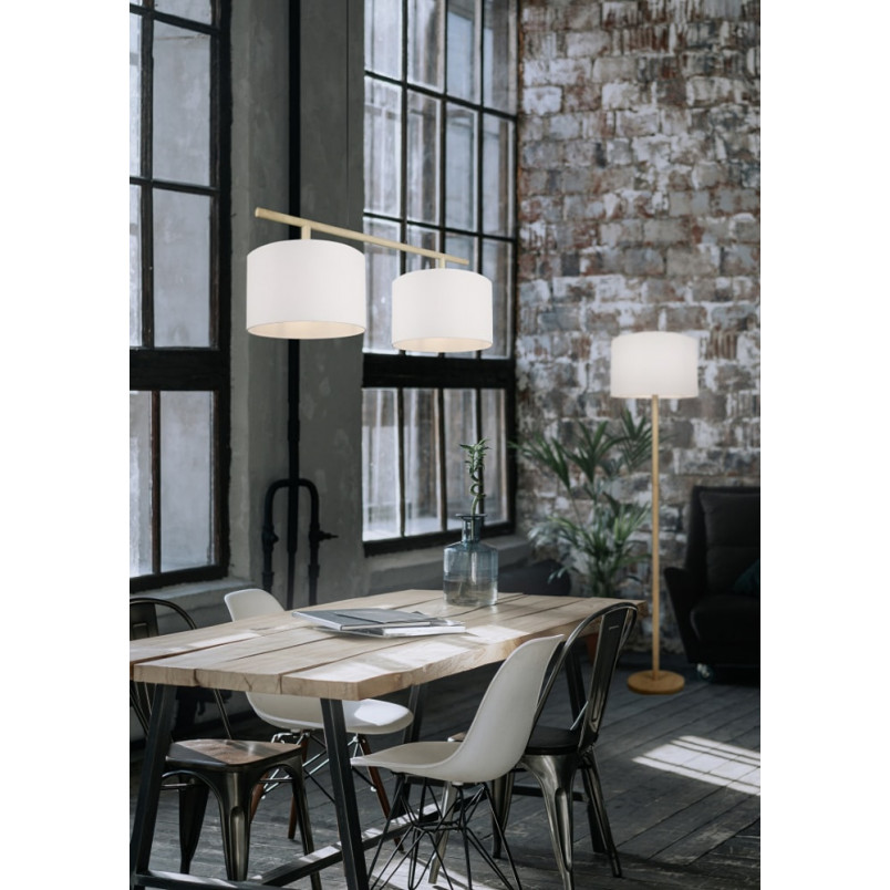 Lampa podłogowa Korba biała Trio | Skandynawski design