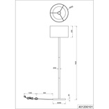 Lampa podłogowa Korba biała Trio | Skandynawski design