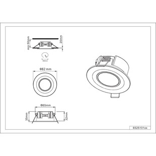 Lampa spot Trio Core 8cm czarna - nowoczesne oświetlenie