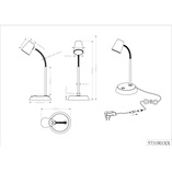 Lampa biurkowa Narcos LED - Nowoczesny design | Trio