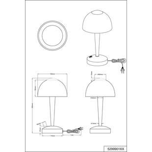 Lampa stołowa Ventura - antyczny design, ciepłe światło | Trio