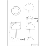 Lampa stołowa Ventura - antyczny design, ciepłe światło | Trio