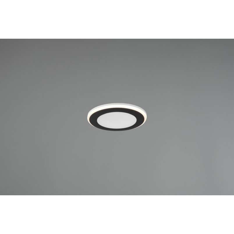 Lampa podtynkowa Aura LED Trio - czarna, 8cm - Sklep z lampami