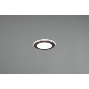 Lampa podtynkowa Aura LED Trio - czarna, 8cm - Sklep z lampami