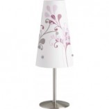 Lampa stołowa Isi - Różowa, Chrom - Brilliant | Kup online