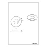 Plafon łazienkowy LED Ascari Trio | Nowoczesny, Chrom, 40cm