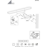 Kinkiet łazienkowy Gianni LED 60cm chrom Trio | Nowoczesny design