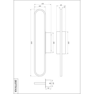 Kinkiet łazienkowy Gianni LED 60cm chrom Trio | Nowoczesny design