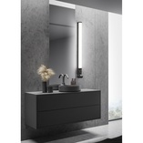 Kinkiet LED Piera Trio | Czarny | 119cm | IP44