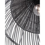 Lampa wisząca rattanowa boho Tanic szara | Decolab24