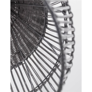 Lampa wisząca rattanowa boho Tanic szara | Decolab24