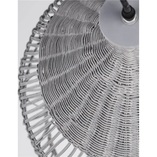 Lampa wisząca rattanowa boho Tanic szara | Decolab24
