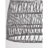 Lampa wisząca rattanowa boho Tanic - szara | Decolab24