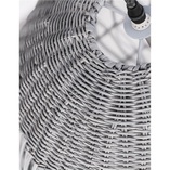Lampa wisząca rattanowa boho Tanic - szara | Decolab24