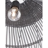 Lampa wisząca rattanowa boho Tanic - szara | Decolab24