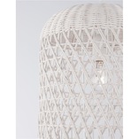 Lampa rattanowa boho Penida Long - Decolab24 | Biała