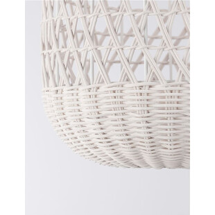 Lampa rattanowa boho Penida Long - Decolab24 | Biała
