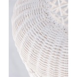 Lampa rattanowa boho Penida Long - Decolab24 | Biała