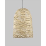 Lampa rattanowa wisząca boho Penida | Decolab24